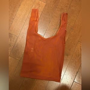 Baggu terracotta mesh tote